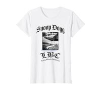 Snoop Dogg Long Beach Oficial de California Camiseta, Mujer, Blanco, XL