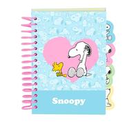 SNOOPY - Bloc de Notas A6, Libreta, Cuadernos, Ideal para Niños en Edad Escolar, Cómodo y Versátil, Calidad y Resistencia, 10.5x14.8 cm