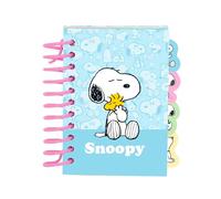 SNOOPY - Bloc de Notas A7, Libreta, Cuadernos, Ideal para Niños en Edad Escolar, Cómodo y Versátil, Calidad y Resistencia, 7.4x10.5 cm