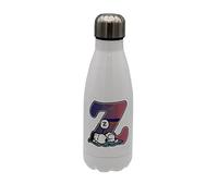 Snoopy - Botella Agua de Acero Inoxidable, Cierre Hermético, con Diseño Letra Z Multicolor, 550 ml, Color Blanco, Producto Oficial (CyP Brands)