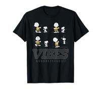 Snoopy Charlie Brown Comic Vibes Bailando Beagle Retro Diversión Camiseta