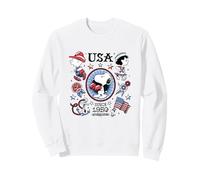 Snoopy Charlie & Lucy USA Americana Tatuajes Sudadera