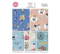 Snoopy Circus Peanuts Fat Quarters Paquete de 5 (18 x 22 pulgadas) Multi, tela 100% algodón para manualidades, acolchado, costura, patchwork (2964-00)