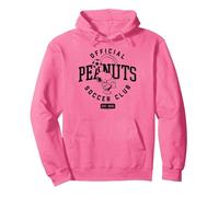Snoopy - Club de fútbol Oficial Peanuts Sudadera con Capucha, Unisex para Adultos, Rosa Brillante, L