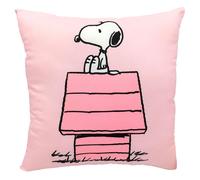 CyP Brands Cojín Caseta Snoopy – Diseño divertido, 35 x 11 x 35 cm, Rosa – Producto oficial