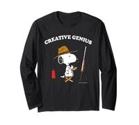 Snoopy Gifts Creative Genius Artist Fun Classic Retro 90s Manga Larga