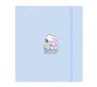 SNOOPY LOVE - Carpeblock con 4 Anillas de 35 mm, con Recambio, con 100 Hojas A4, Ideal para Niños de Diferentes Edades, Cómoda y Versátil, Calidad y Resistencia, 27x4x32 cm