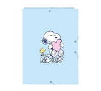 SNOOPY LOVE - Carpeta Folio con 3 Solapas, Ideal para Niños de Diferentes Edades, Cómoda y Versátil, Calidad y Resistencia, 26x36.5 cm