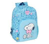 SNOOPY LOVE - Mochila Escolar, Adaptable a Carro, Ideal para Niños de Diferentes Edades, Cómoda y Versátil, Calidad y Resistencia