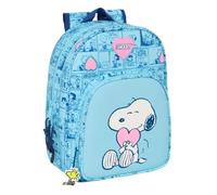 Mochila Escolar SNOOPY Love, Infantil 34 cm. Adaptable