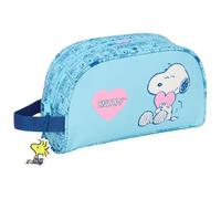 Snoopy Love - Neceser Grande Niño, Neceser Infantil, Adaptable a Carro, Ideal para Niños de 5 a 14 Años, Cómodo y Versátil, Calidad y Resistencia, 26x16x9 cm