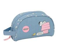 Snoopy - Neceser Grande Niño, Neceser Infantil, Adaptable a Carro, Ideal para Niños de 5 a 14 Años, Cómodo y Versátil, Calidad y Resistencia, 26x16x9 cm