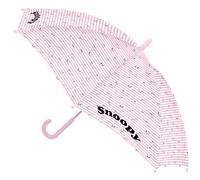 SNOOPY - Paraguas Cúpula Manual, 8 Paneles, Varillas Metálicas, Cómodo y Versátil, Calidad y Resistencia, 48 cm, Material Poliéster