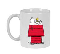 Snoopy - taza grande de cerámica, resistente, ligera, duradera, 350 m
