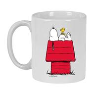 SNOOPY - Taza Grande de Cerámica, Resistente, Ligera, Duradera, 350 ml, 8x9.5 cm