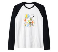 Snoopy & Woodstock - Rejilla de Pascua Feliz Camiseta Manga Raglan