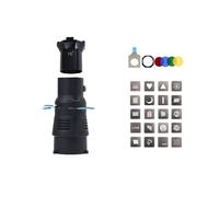Snoot Cónico Focalize para Condensador de Fotografía con Bowens y Filtro Gobo Formas Geométricas Láminas Incorporado 19
