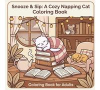 Snooze & Sip: A Cozy Napping Cat Café Coloring Book: Snooze & Sip: A Cozy Napping Cat Café Coloring Book