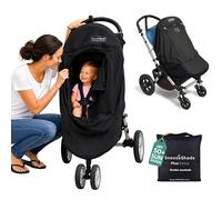 SnoozeShade Plus Extra (6m+) Universal Fit Cochecito y Cochecito para Bebés y Niños Pequeños Parasol y Ayuda para Dormir para Cochecitos | Bloquea de Forma Segura hasta el 99% de los Rayos UV