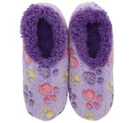 Snoozies! Pet Lovers - Pantuflas de forro polar sherpa súper suaves para mujer, tallas del Reino Unido, 3-9 en cuatro colores, Violet, Large