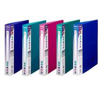 Snopake Electra 10165 - Carpeta de anillas A4 con 2 juntas tóricas de 25 mm, surtido de 10 unidades