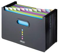 Snopake Eligo 15859 - Organizador de escritorio horizontal (13 piezas, 1 unidad), color negro