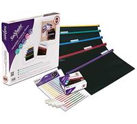 Snopake HangGlider Ref 10279 - Carpeta colgante con solapa (25 unidades, polipropileno, A4, incluye separadores), multicolor