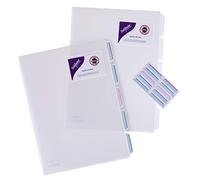 Snopake - Subcarpeta (5 unidades, A4, 5 compartimentos), transparente