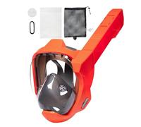 Snorkel de cara completa, buceo antivaho con vista panorámica de 180°, 9.06 x 11.46 x 13.94 pulgadas, ajuste cómodo, equipo de esnórquel de cobertura completa para una respiración y visión