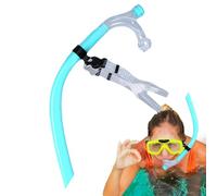 Snorkel de natación, esnórquel de natación - esnórquel frontal para natación regresiva - boquilla de silicona, entrenamiento de rompecabezas, equipo de buceo para mujeres hombres buceadores