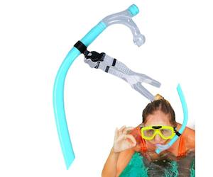 Snorkel de natación, esnórquel de natación - esnórquel frontal para natación regresiva - boquilla de silicona, entrenamiento de rompecabezas, equipo de buceo para mujeres hombres buceadores
