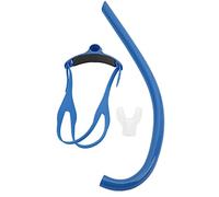 Snorkel de Natación, Snorkel Central Snorkel Montado en la Parte Delantera Equipo de Snorkel para Nadadores Adultos con Boquilla de Silicona para Entrenamiento de Snorkel en Piscinas Y Aguas(azul)