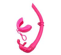 Snorkels flexibles enrollables de silicona plegables con estuche de almacenamiento compacto para buceo libre y esnórquel, fácil de usar, buceo libre y esnórquel