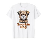Snorkie Dog Lindo Schnauzer Miniatura Yorkshire Terrier Mix Camiseta