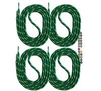 SNORS 2 pares de cordones redondos, 21 colores, 75-200 cm, diámetro de 5 mm, cordones de seguridad para zapatos de trabajo y zapatos de senderismo, resistentes a la rotura, lavables y robustos, 135cm