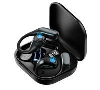 Snorthy AI Auriculares Traductor en Tiempo Real Auriculares Traductor electronico de Idiomas 164 Idiomas Bluetooth 5.4 OWS Auriculares Traductores de Idiomas para Negocios Reunirse Deporte (Negro)