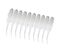 Snorvixre 10 señuelos pequeños de 35 mm, de silicona, cola de aguja, suave de simulación
