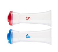 Snorvixre 2 recipientes de plástico para especias y cocinas profesionales, salero y pimentero, dispensador de especias multiusos