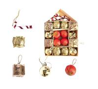 Snorvixre 20 piezas de decoraciones navideñas fuertes y festivas, varios diseños, adornos colgantes para hoguera, ventana, pared, decoración solemne del hogar, patio
