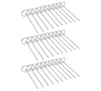 Snorvixre 30 Pinchos Multifuncionales para Barbacoa de Acero Inoxidable 304 Freidoras de Aire Horneado Hornear Aguja Vertical Accesorios Barbacoa Estante de Calefacción Uniforme para el Hogar