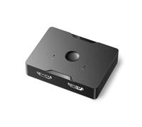 Snorvixre 4K HDTV Splitter 2 Port Conmutador Bidireccional 1 In Out/In 1 Out para adaptador