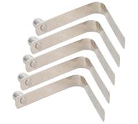 Snorvixre 5 piezas de clip para postes de tienda de campaña, pinzas, pinzas, kayaks, remos, pasadores de tubo de bloqueo, hoja vertical permanente