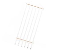 Snorvixre Accesorio para el pelo, colgador de estilo princesa, tiene capacidad para más de 60 lazos y clips, estante de pared de madera para decoración de habitación de los niños, pantalla de