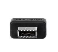 Snorvixre Adaptador de placa frontal USB tipo E hembra a USB 3.0 macho de 19 pines, divisor para mejorar la conectividad de la placa base, adaptador USB para placas frontales