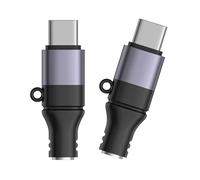 Snorvixre Adaptador USB C a 3, 5 mm, adaptador de auriculares con chip de decodificación integrado para un sonido claro, funcionamiento Plug and Play, tipo C