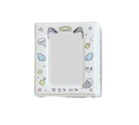 Snorvixre Álbum de fotos portátil estilo sobre con patrón de animales angelicales, 40 bolsillos, para mujeres y estudiantes, coleccionista de fotos