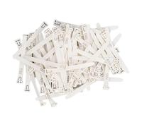 Snorvixre Bandas numeradas de 1 a 100 patas de pájaro, copos de plástico, sistemas de identificación para pollos, patos, gestión de granjas, bandas numeradas para aves de corral