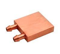 Snorvixre Bloque de enfriamiento rápido CPU/GPU de transferencia de calor, compuesto de bronce de aluminio, peso ligero, estabilidad estructural reforzada, bloque global de refrigeración líquida CPU