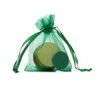 Snorvixre Bolsas de frutas reutilizables de poliéster para huertos, jardinería, protección de pájaros, bolsas de frutas transpirables con cordón, Verde hierba., 11 16cm