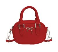 Snorvixre Bonito bolso bandolera para mujer, piel sintética, bolso de hombro, bolso de hombro moderno, pequeño mensajero, bolos para mujer, rojo